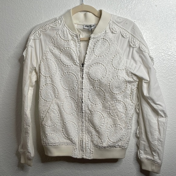 *Opening Ceremony White Bomber Jacket Sz XS - Picture 8 of 15